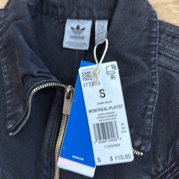 Adidas Fashion Montreal Denim Playsuit Black 
Size Small - Picture 8 of 15